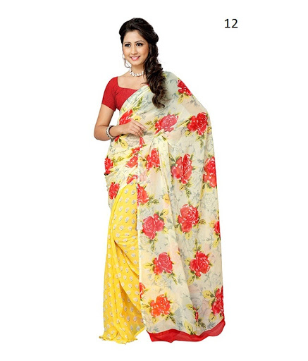 Beautiful Printed Georgette Saree
