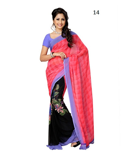 New Stylish Classic Georgette Saree