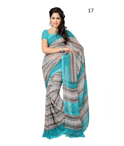 Daily Wear Georgette Saree At Low Cost