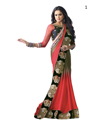 Fashionable Designer Chiffon Saree