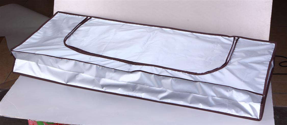 silver underbed quilt storage bag