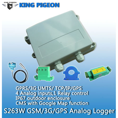 GSM GPRS 3G WCDMA UMTS GPS Analog data logger transportation warehousing freezer greenhouse 2015 new