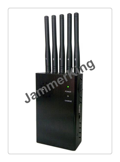 5 Antenna Big Portable Cell Jammer,Portable GPS Jammer,Portable Wifi Jammer