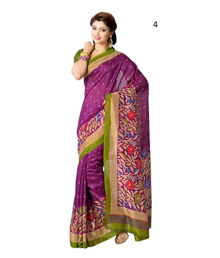 Casual Wearv Silk Printed Sarees