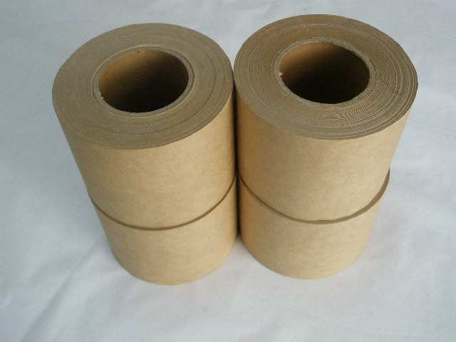 Water activated reinforce kraft paper gummed tape