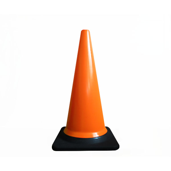 700cm Black Base Traffic Cone