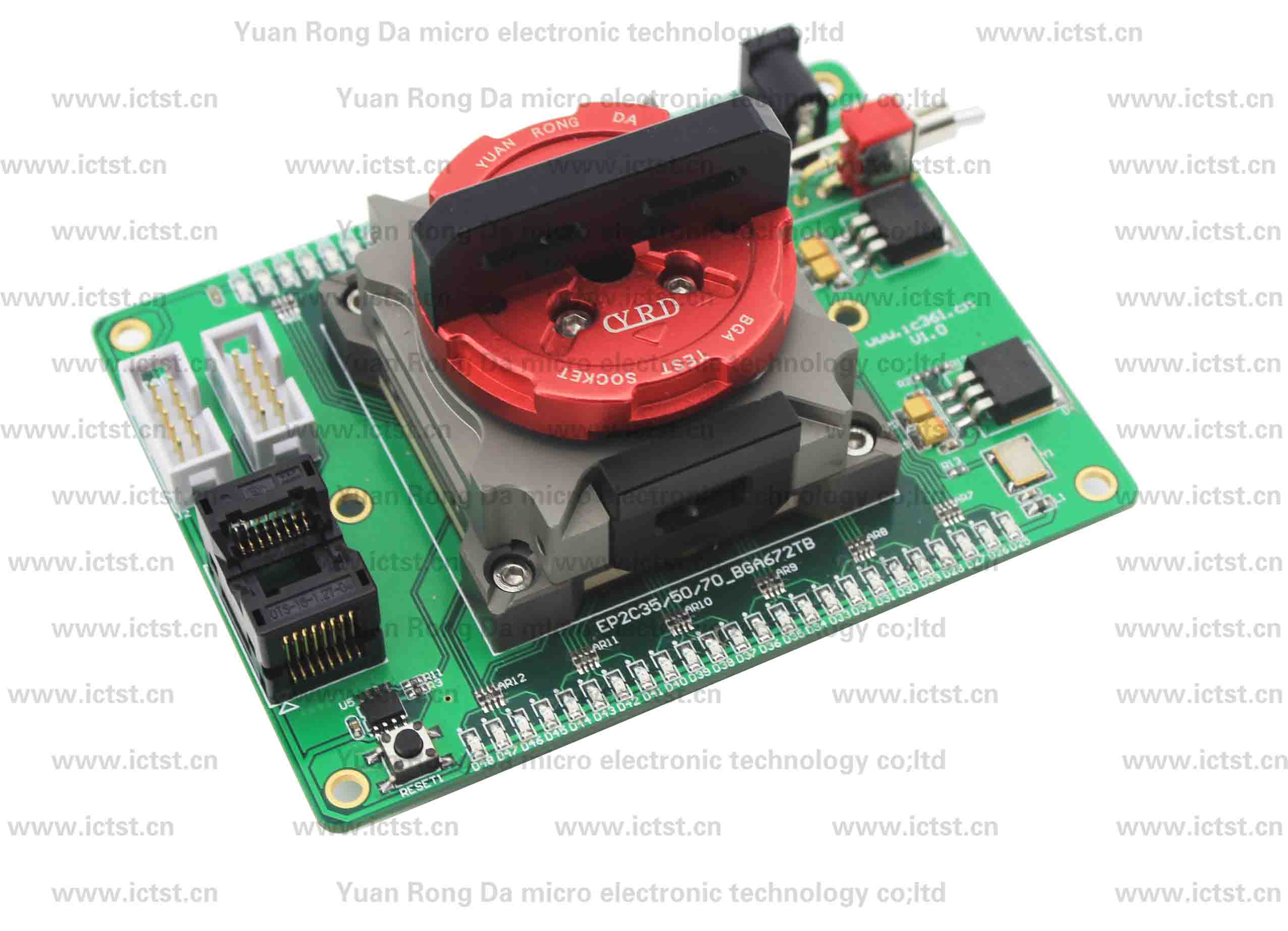EP2S15F672C4 BGA test socket test fixture BGA testing solution
