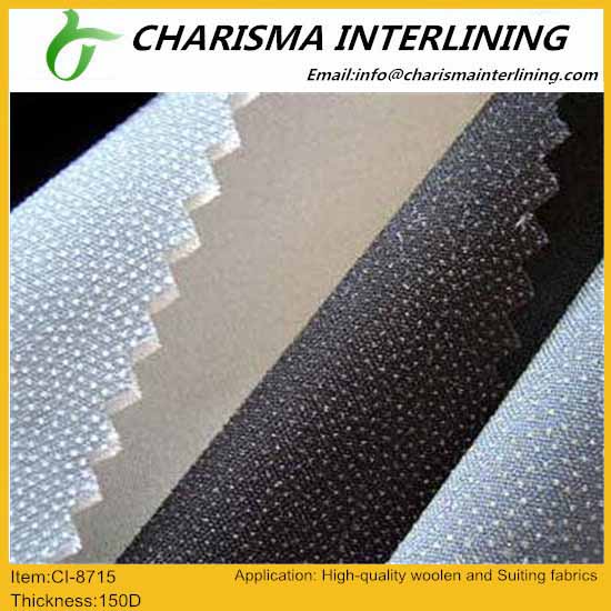 Fusible woven interlining 8715