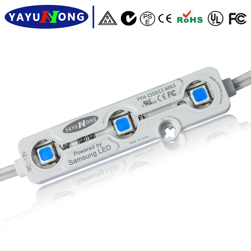 3 lights SMD5050 LED injection module