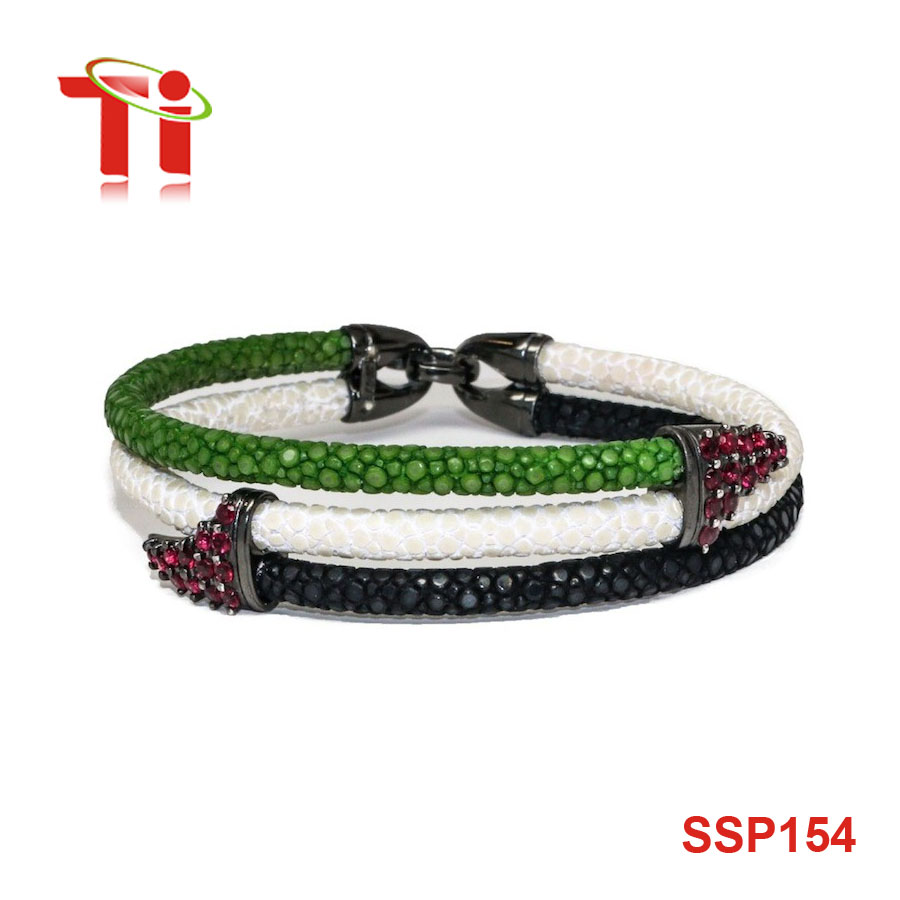 stingray leather bracelet
