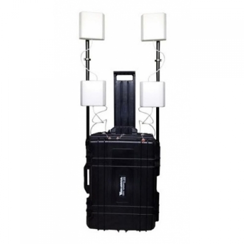 Signal Jammer RCIED 200W 4 Bands Built-in Battery Pelican Jammer up to 500m