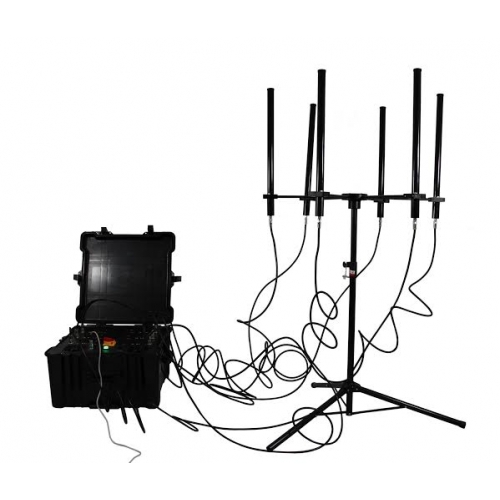 Portable Military Police Pelican RCIED Bomb Jammer 6 bands 430/470W. Jamming up to 1km