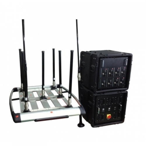 Military Police Government Convoy Portable Pelican RCIED Bomb Jammer from 20MHz 8 bands 590W