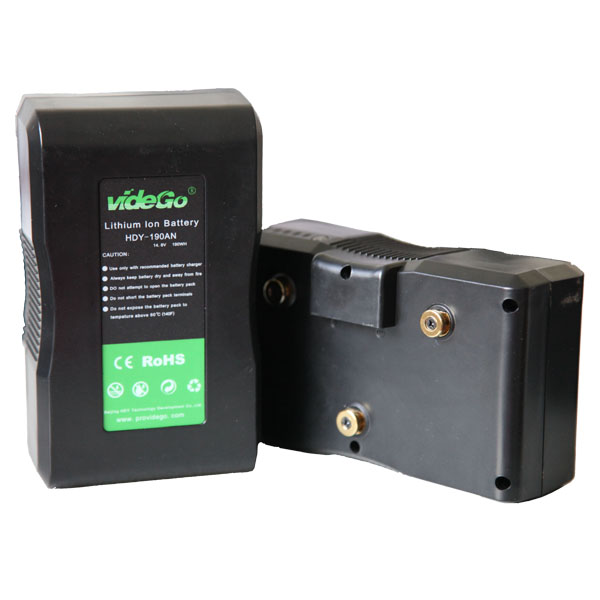 videGo Anton-Bauer (3 post) gold mount type 190Wh camcorder battery