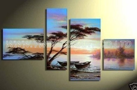 modern flower and landscape oil paintings