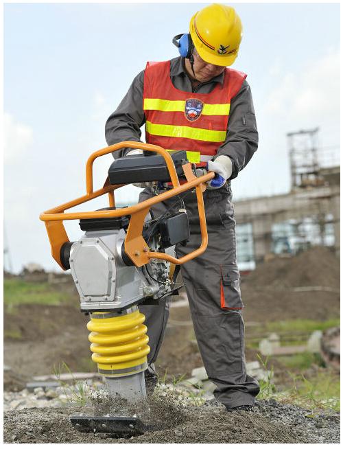 Electric Tamping Rammer HCD70 WITH Robin Engine for Construction Use