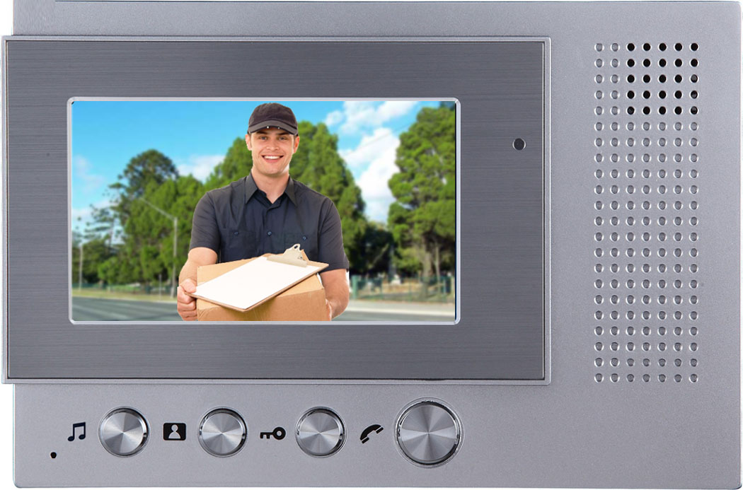 Video door phone intercom system with 4.3 inch lcd screen