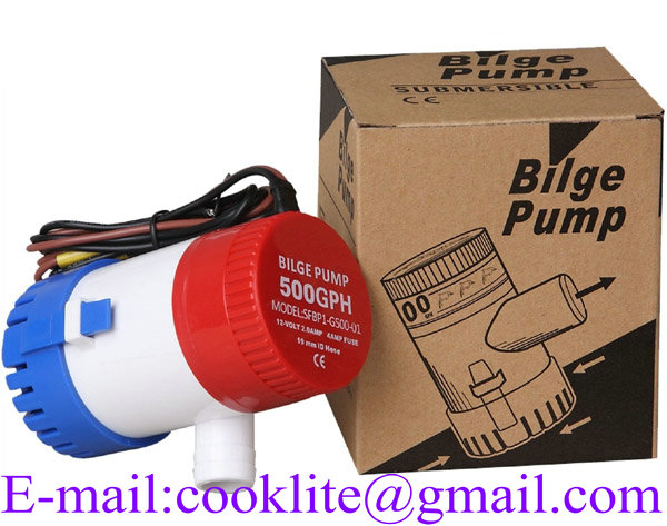 Submersible Bilge Pump - Marine / Boat / Yacht / Water / Ocean / Sea - 12/24V 500GPH
