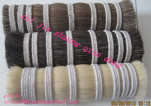 white cattle tail hair