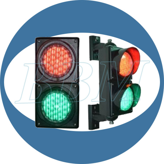 100mm red green led ytraffic light with cobweb lens