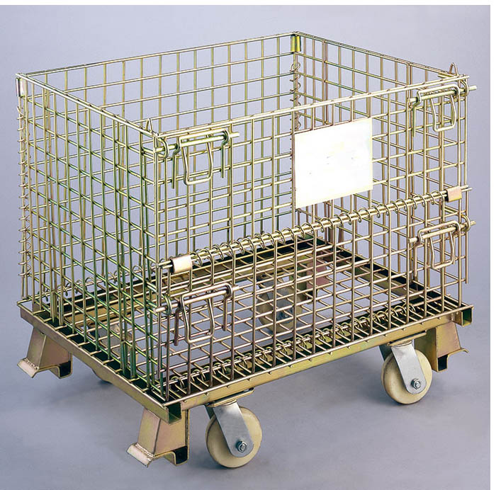 warehouse galvanized metal trolley