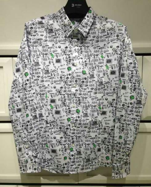 Printed Men's Long Sleeve shirt