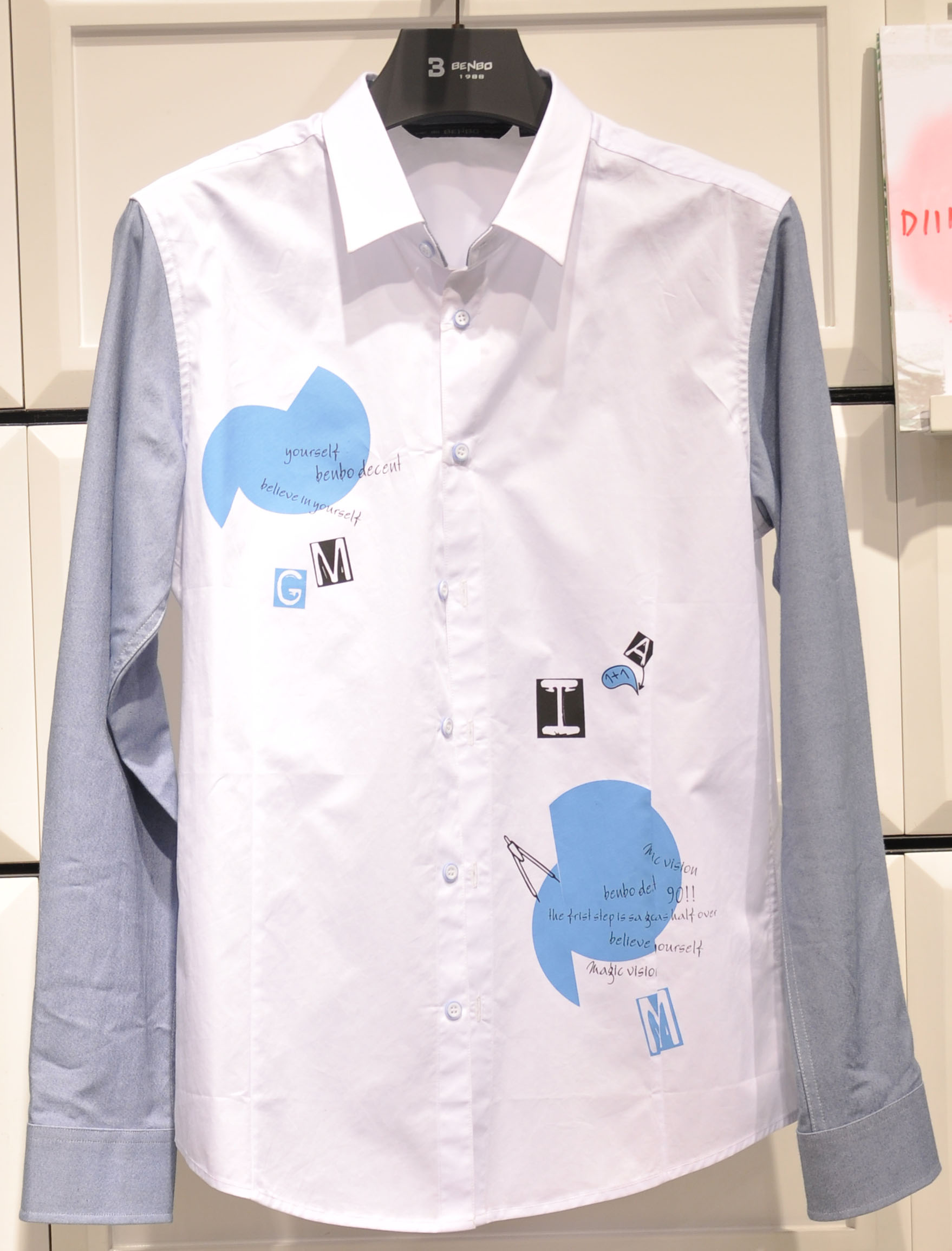 fashion printed men's shirt