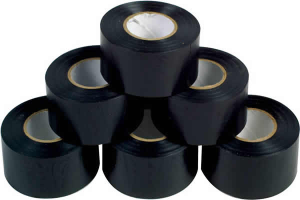 Black pvc electrical tape