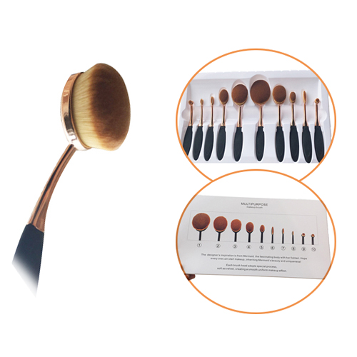 10pcs Cosmetic Makeup Brush Set
