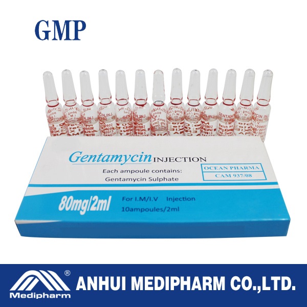 Gentamycin Sulphate Injection 80mg/2ml