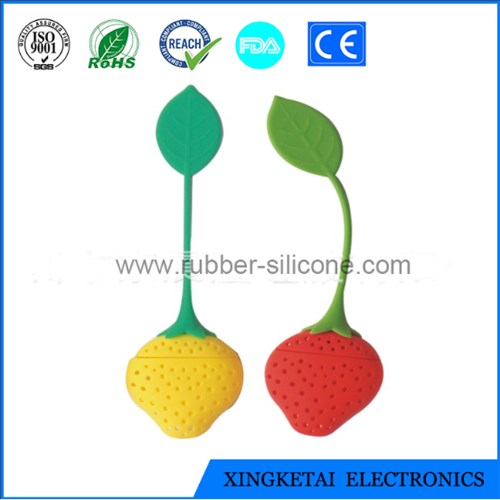 Food Grade Silicone Beautiful Tea Leaf Filter Promotional Product