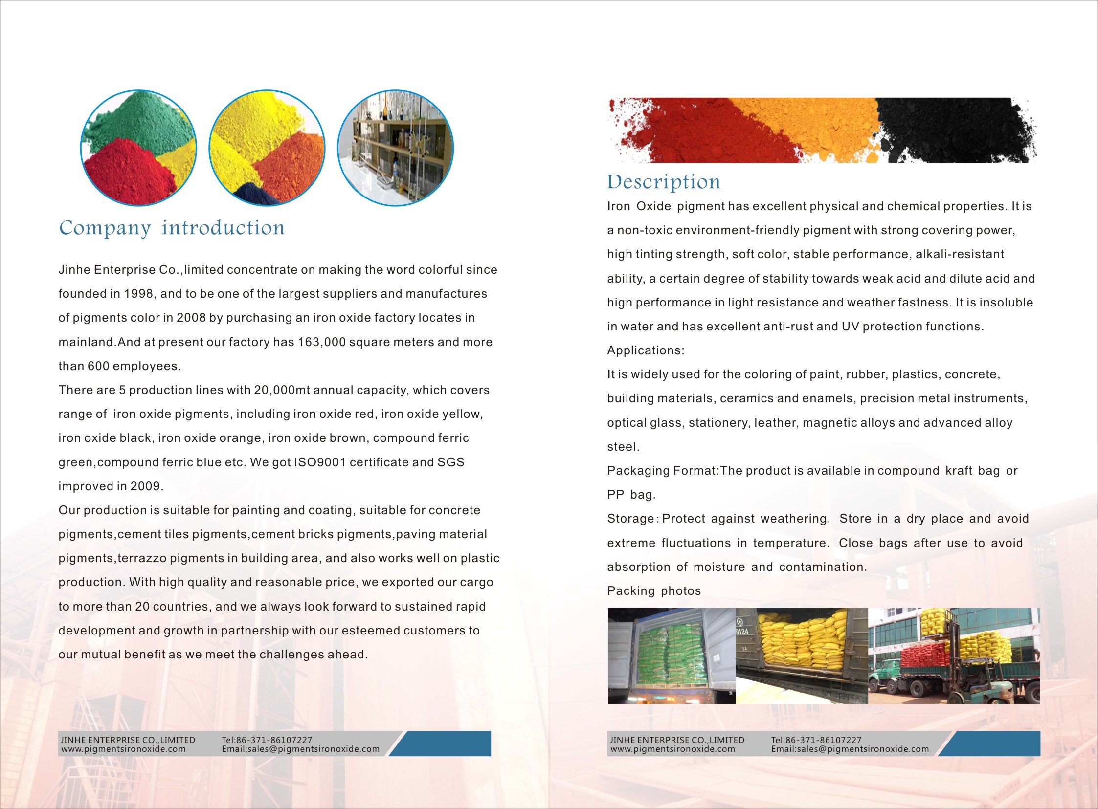 iron oxide pigments