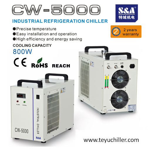S&A air cooled chiller CW-5000 for chemical and laboratory