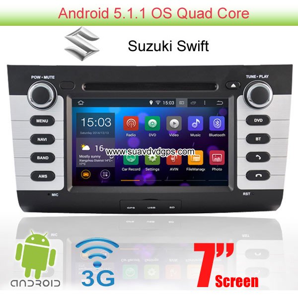 Suzuki Swift 2004-2010 Android 5.1 Car Radio WIFI 3G DVD player GPS multimedia