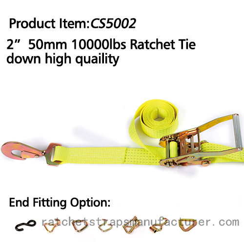 CS5002 2â€ 50mm 10000lbs Ratchet Tie down high quaility