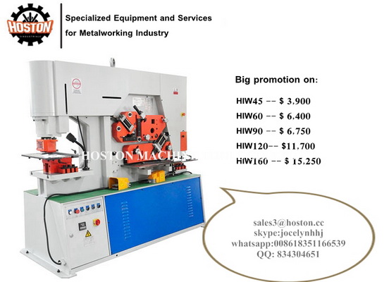 Hoston Supplying Hydraulic Ironworker machines