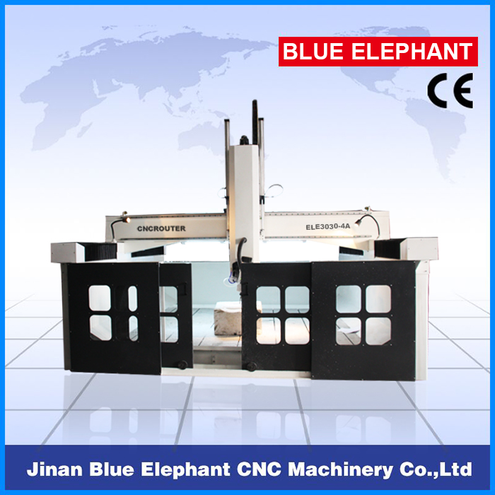 ELE-3030 styrofoam 4 axis cnc wood router