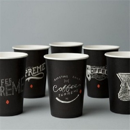 Customizable 8oz Hot Drink Coffee Milk Paper Cups Can Print LOGO