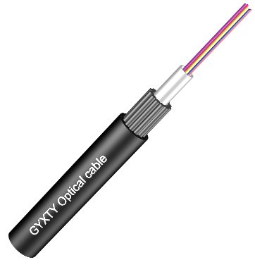GYXTY Outdoor Aerial Single Mode Fiber Optic Cable Steel Wires