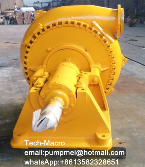 Sand dredger pump with diesel engine in suction gold dredging ship