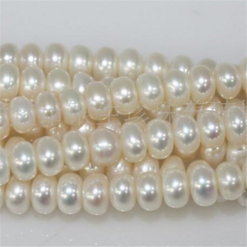 Fashion Freshwater Pearl Necklace, Oblate Shape,42cm,7-8mm In Diameter, Loose Beads Hang Necklace