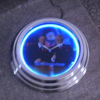 Large picture neon clock