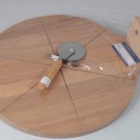 Large picture pizza cutter and board
