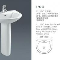 Large picture basin with pedestal
