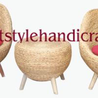 Large picture water hyacinth egg chair