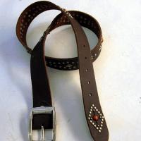 Large picture leather ladies' belts