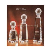 Large picture crystal trophy
