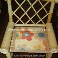 Large picture Bamboo printing chair cushion