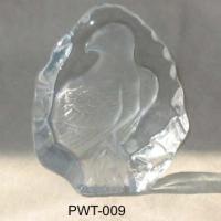 Large picture glass paperweight