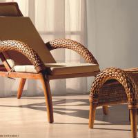 Large picture Indoor rattan reclining chair